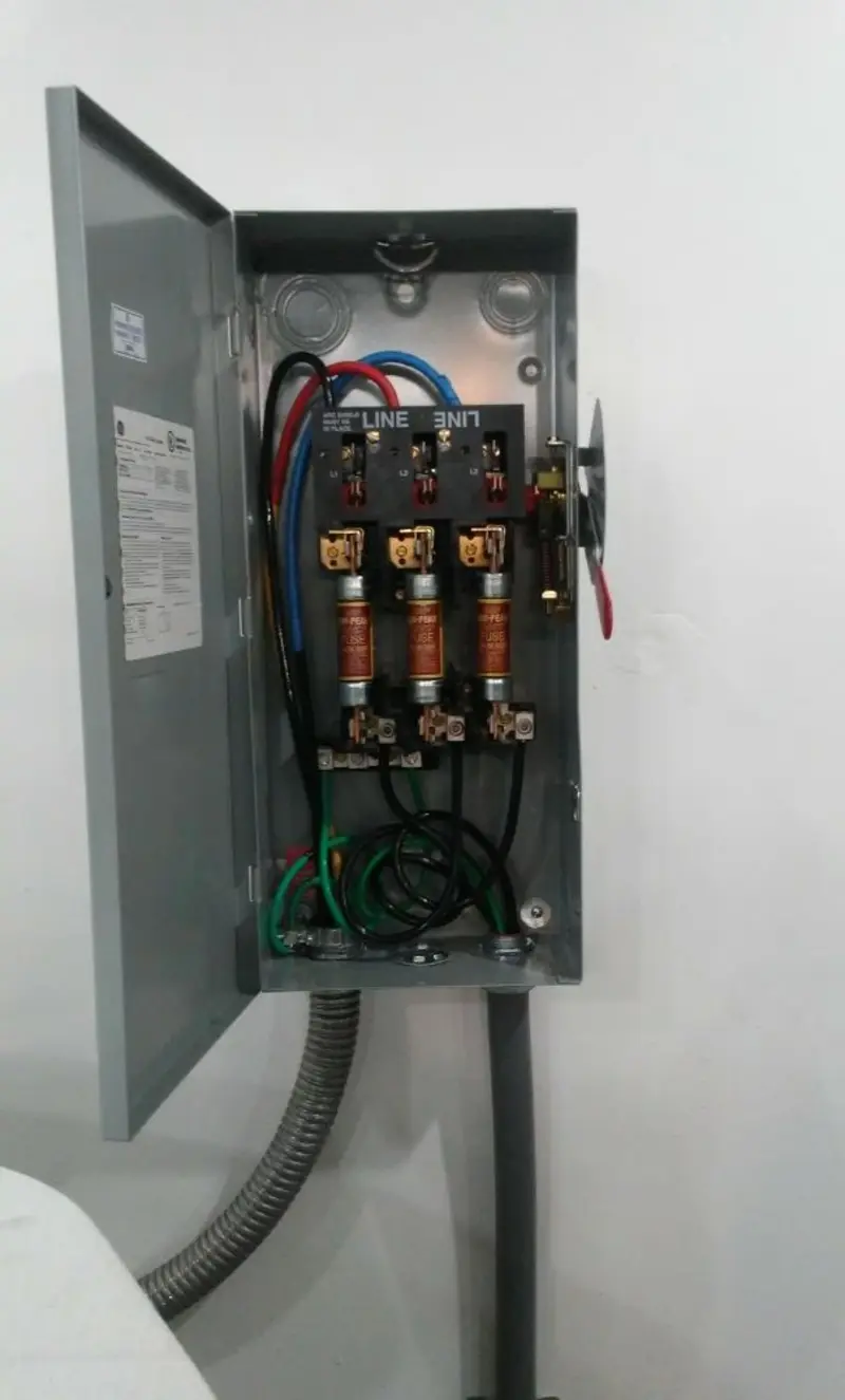 Three-phase disconnect switch installed for Electrical Wiring & Rewiring in Charlotte Harbor