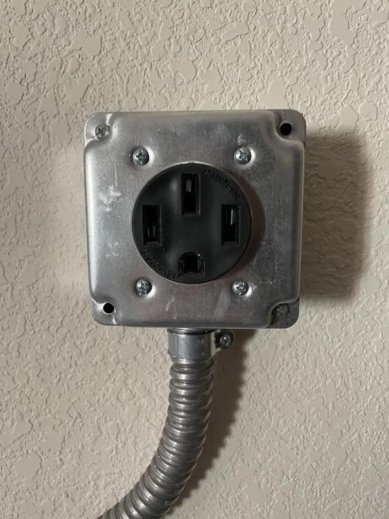 NEMA 14-50 outlet installed for Electrical Panel Upgrade in Charlotte Harbor